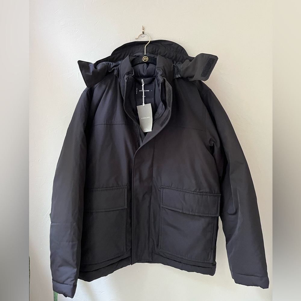 Everlane Black Puffer Jacket